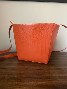 Versace Orange Sun Bucket Bag + Dustbag